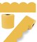 Carson Dellosa 65Ft of Goldenrod Yellow Green Bulletin Board Borders, 1 Roll of Mango Scalloped Trim for Rolling Whiteboard, Cork and Posterboard, Party, Office Decorations, and Classroom Decor